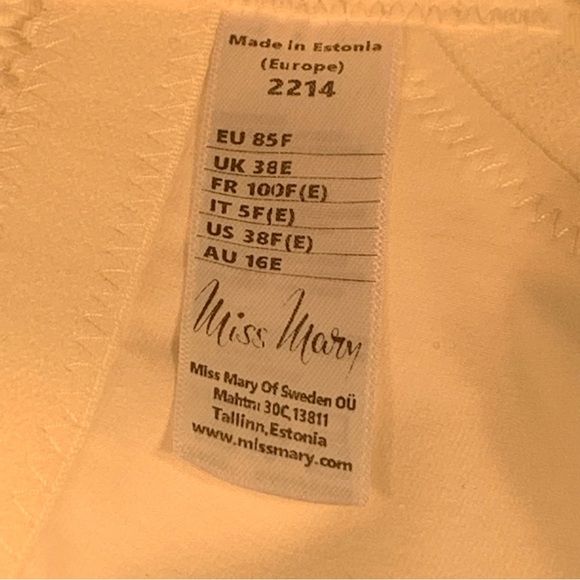 🔥Miss Mary Marguerite bra Nonwired Unpadded | 38 F ( E ) | Champagne NEW!! - Picture 8 of 9